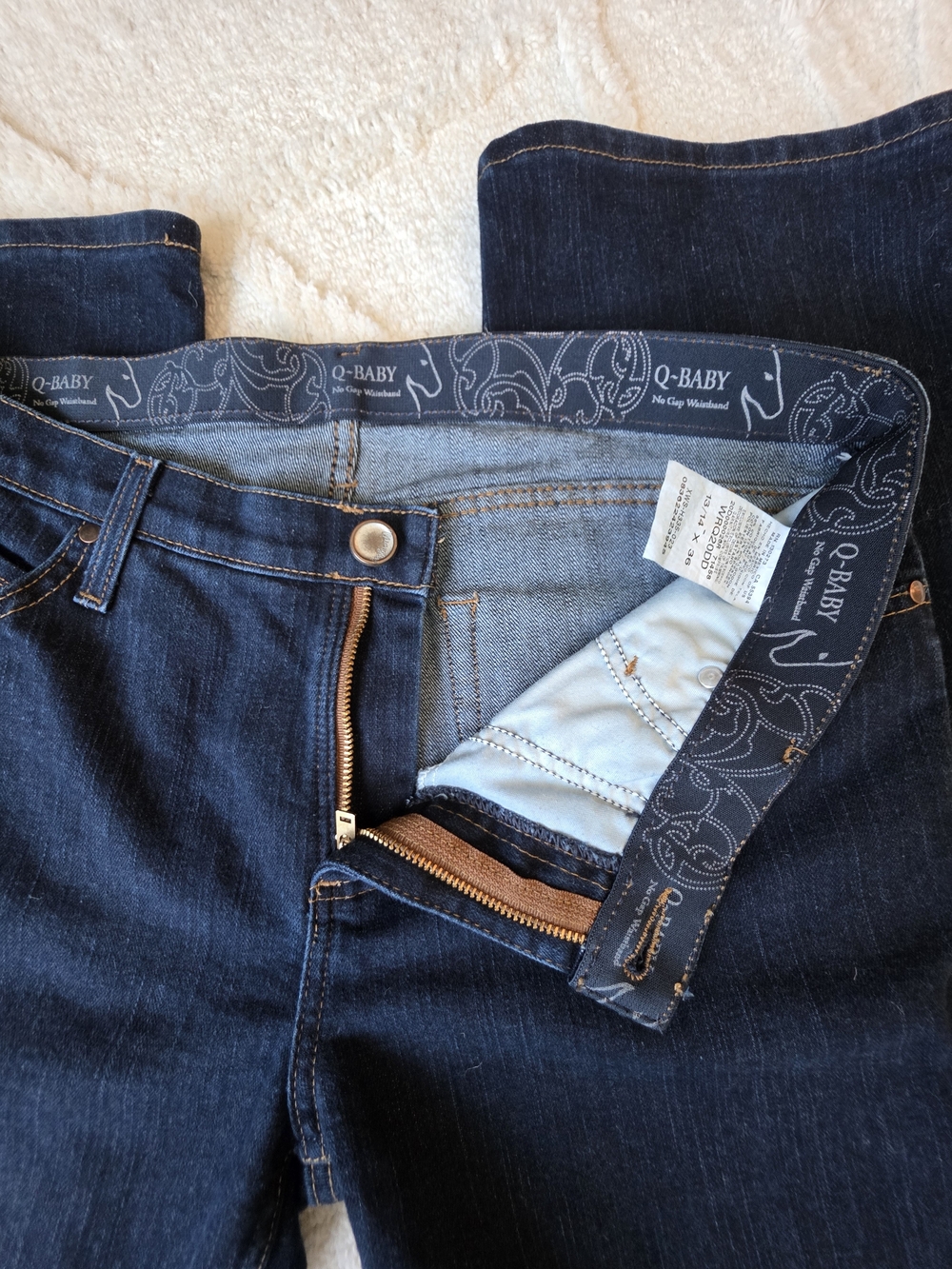 Women's Dark Blue Bootcut Jeans - Picture 5 of 15